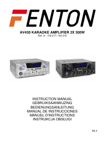 Manual de uso Fenton AV430 Amplificador