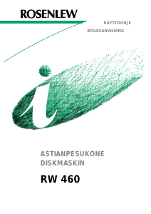 Käyttöohje Rosenlew RW460 Astianpesukone