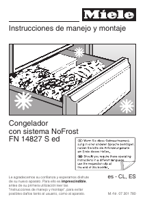 Manual de uso Miele FN 14827 S Congelador