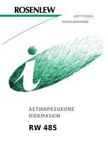 Käyttöohje Rosenlew RW485 Astianpesukone