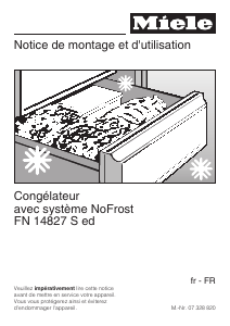 Mode d’emploi Miele FN 14827 S ed Congélateur
