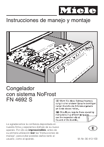 Manual de uso Miele FN 4692 S Congelador