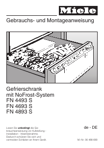 Bedienungsanleitung Miele FN 4893 S Gefrierschrank