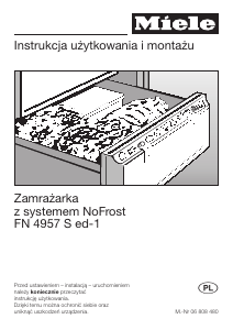 Instrukcja Miele FN 4957 S ed-1 Zamrażarka