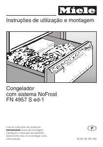 Manual Miele FN 4957 S ed-1 Congelador