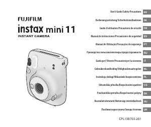 Manual Fujifilm Instax Mini 11 Câmera