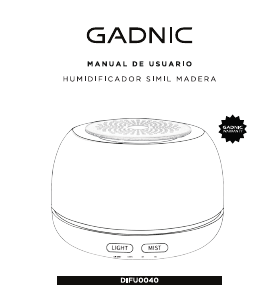 Manual de uso Gadnic DIFU0040 Humidificador