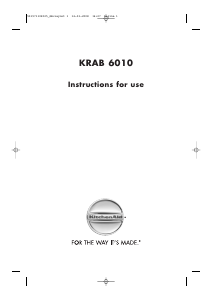 Manual KitchenAid KRAB 6010 Freezer