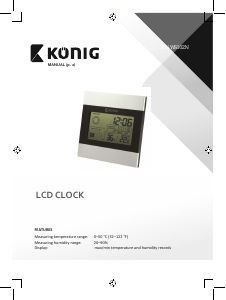 Manual König KN-WS102N Alarm Clock