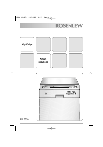 Käyttöohje Rosenlew RW5530X Astianpesukone