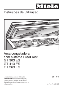 Manual Miele GT 263 ES Congelador