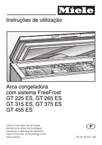 Manual Miele GT 315 ES Congelador