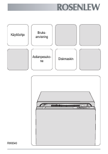 Käyttöohje Rosenlew RW6540I Astianpesukone