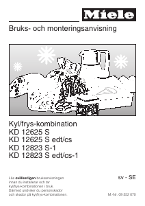 Bruksanvisning Miele KD 12823 S-1 Kyl-frys