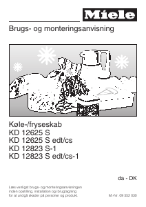 Brugsanvisning Miele KD 12823 S-1 Køle-fryseskab