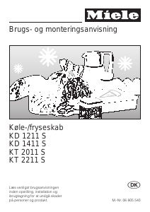 Brugsanvisning Miele KD 1411 S Køle-fryseskab