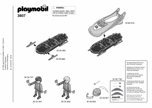 Handleiding Playmobil set 3807 Winter Bobslee