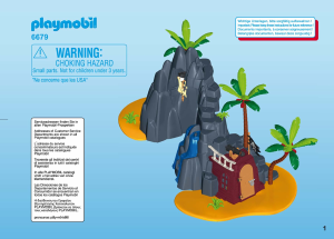 Manuale Playmobil set 6679 Pirates Isola del tesoro fortificata