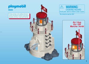 Mode d’emploi Playmobil set 6680 Pirates Phare lumineux avec soldats