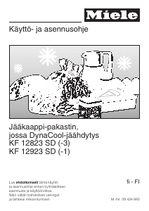 Käyttöohje Miele KF 12823 SD Jääkaappipakastin