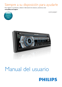 Manual de uso Philips CEM2300BT Radio para coche