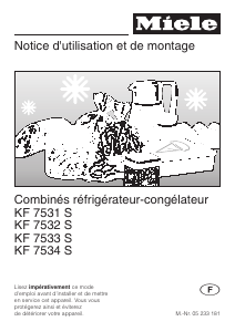 Mode d’emploi Miele KF 7532 S Réfrigérateur combiné