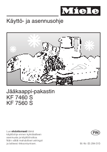 Käyttöohje Miele KF 7560 S Jääkaappipakastin