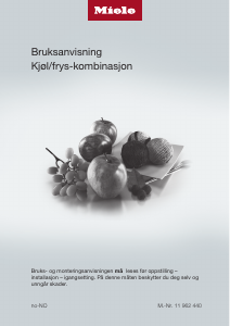 Bruksanvisning Miele KF 7742 D Kjøle-fryseskap