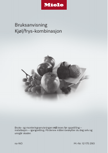 Bruksanvisning Miele KF 7772 B Kjøle-fryseskap