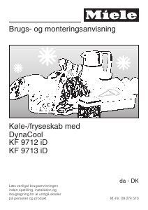 Brugsanvisning Miele KF 9712 iD Køle-fryseskab