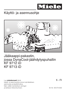 Käyttöohje Miele KF 9712 iD Jääkaappipakastin