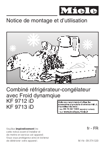 Mode d’emploi Miele KF 9712 iD Réfrigérateur combiné