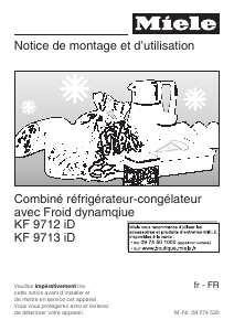 Mode d’emploi Miele KF 9713 iD Réfrigérateur combiné