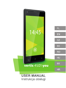 Manual Overmax Vertis 4501 You Mobile Phone