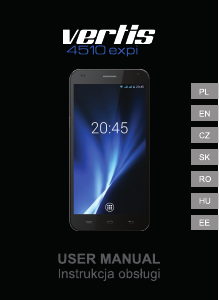 Manual Overmax Vertis 4510 Expi Mobile Phone