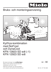 Bruksanvisning Miele KFN 12823 SD ed Kyl-frys