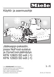 Käyttöohje Miele KFN 12823 SD ed Jääkaappipakastin