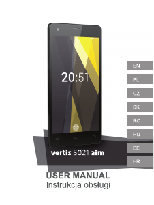 Használati útmutató Overmax Vertis 5021 Aim Mobiltelefon