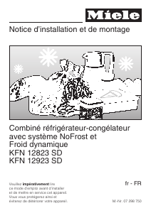 Mode d’emploi Miele KFN 12923 SD Réfrigérateur combiné