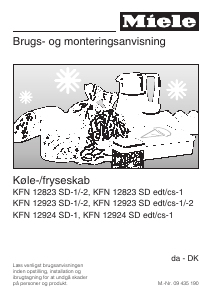 Brugsanvisning Miele KFN 12923 SD edt/cs-1 Køle-fryseskab