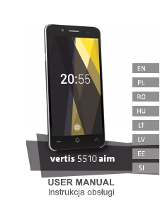 Rokasgrāmata Overmax Vertis 5510 Aim Mobilais tālrunis