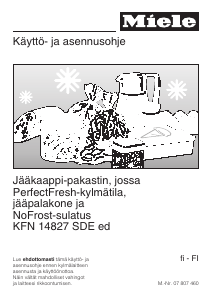 Käyttöohje Miele KFN 14827 SDE Jääkaappipakastin