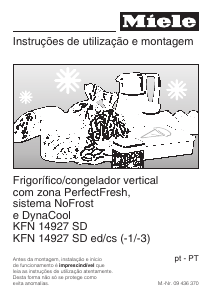 Manual Miele KFN 14927 SD ed/cs-1 Frigorífico combinado