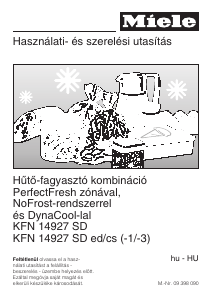 Használati útmutató Miele KFN 14927 SD ed/cs-3 Hűtő és fagyasztó