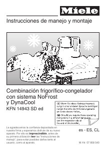 Manual de uso Miele KFN 14943 SD ed Frigorífico combinado