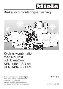 Bruksanvisning Miele KFN 14943 SD ed Kyl-frys