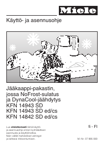 Käyttöohje Miele KFN 14943 SD ed/cs Jääkaappipakastin