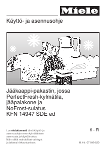 Käyttöohje Miele KFN 14947 SDE Jääkaappipakastin