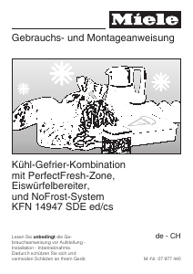 Bedienungsanleitung Miele KFN 14947 SDE ed/cs Kühl-gefrierkombination