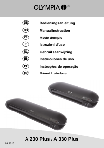 Manuale Olympia A 230 Plus Plastificatrice